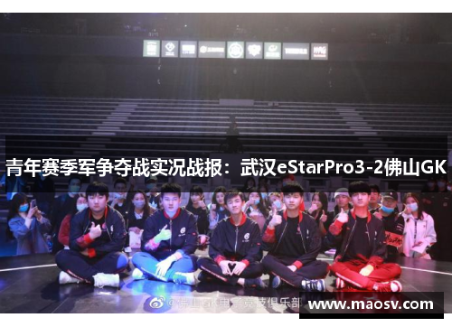 青年赛季军争夺战实况战报：武汉eStarPro3-2佛山GK
